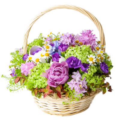 Цветы в корзинке «Летний сад»